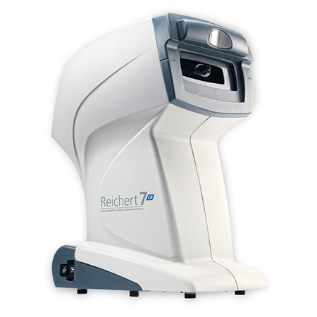 Tonometria de sopro com tecnologia Corneal response technology